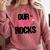 Our Flock Rocks Flamingo Mother's Day Teacher Comfort Colors Sweatshirt Crimson Our Flock Rocks Flamingo Mother's Day Teacher Comfort Colors Sweatshirt Crimson