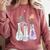 Flowers Test Tube Chemistry Student Science Teacher Women Comfort Colors Sweatshirt Crimson