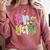 Fri-Yay Happy Friday Weekend Teacher Back To School Comfort Colors Sweatshirt Crimson