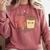 Friyay Teacher Coffee Friday School Cute Fri Yay Comfort Colors Sweatshirt Crimson