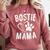 Fun Bostie Mama Dog Lover Apparel Boston Terrier Mom Comfort Colors Sweatshirt Crimson