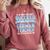 Fun German Teacher Appreciation Language Class Saying Comfort Colors Sweatshirt Crimson