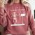 Funny Skeleton Music Teacher I'Ll Wait Until It's Quiet Comfort Colors Sweatshirt Crimson