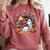 Ghost Book Reading Halloween Books Lover Teacher Comfort Colors Sweatshirt Crimson