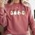 Ghosts Reading Books Library Halloween Teacher Men Women Kid Comfort Colors Sweatshirt Crimson