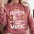 Some Grandpas Play Bingo Real Grandpas Teach Music Teacher Comfort Colors Sweatshirt Crimson