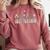 Groovy ECSE Early Childhood Special Education Teacher Comfort Colors Sweatshirt Crimson