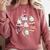 Halloween Advocate Heat Transfers Special Education Teacher Men Women Comfort Colors Sweatshirt Crimson