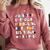 Halloween Alphabet ABCs Learning Kindergarten Teacher Men Women Kids Comfort Colors Sweatshirt Crimson