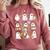 Halloween Ghost Music Teacher Playing Instruments Comfort Colors Sweatshirt Crimson