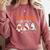 Halloween Ghost Teachers Teaching My Boos Costume Women Men Comfort Colors Sweatshirt Crimson