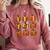 Halloween Teacher Fall Book Pumpkin Retro Reading Comfort Colors Sweatshirt Crimson