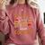Hangin With My Cookies Gingerbread Women Christmas Teacher Comfort Colors Sweatshirt Crimson