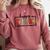 Happy Fri-Yay Friday Lovers Teacher Fri Yay Weekend Comfort Colors Sweatshirt Crimson