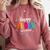 Happy Pi Day Pie Math Coach Teacher Pi Day Lover Nerdy Comfort Colors Sweatshirt Crimson