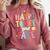 Happy To See Your Face Teacher Retro Back To School Comfort Colors Sweatshirt Crimson