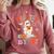 Haunted By 67 Boo Ghost Teacher 6 7 Halloween Costume Comfort Colors Sweatshirt Crimson
