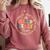 Head Start Team Homeschooling Teacher Back To School Comfort Colors Sweatshirt Crimson