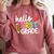 Hello First Grade Team 1st Grade Back To School Teacher Kids Comfort Colors Sweatshirt Crimson