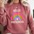 Hello Preschool Teacher Student Girls Rainbow Back To School Comfort Colors Sweatshirt Crimson