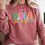 Hola Estudiantes Maestra Back To School Spanish Teacher Comfort Colors Sweatshirt Crimson
