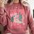 Howdy Fourth Grade Western 4th Grade Teacher Cowboy Cowgirl Comfort Colors Sweatshirt Crimson