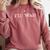 I'Ll Wait Teacher School Shirt Comfort Colors Sweatshirt Crimson