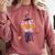 Im The Teacher Witch Halloween Matching Group Costume Comfort Colors Sweatshirt Crimson