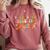 Inclusion Matters Groovy American Sign Language ASL Teacher For Men Women Comfort Colors Sweatshirt Crimson