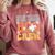Infant Teacher Boo Crew Ghost Groovy Halloween For Women Comfort Colors Sweatshirt Crimson