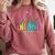 Infant Teacher Floral First Day Back To School Teaching Comfort Colors Sweatshirt Crimson Infant Teacher Floral First Day Back To School Teaching Comfort Colors Sweatshirt Crimson