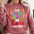 Instructional Assistant Loves Her Kids Teacher Assistant Comfort Colors Sweatshirt Crimson