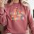 It's Beautiful Day For Learning Retro Teacher Women Men Comfort Colors Sweatshirt Crimson It's Beautiful Day For Learning Retro Teacher Women Men Comfort Colors Sweatshirt Crimson