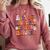 It's A Bootiful Day For Learning Cute Teacher Halloween Comfort Colors Sweatshirt Crimson