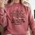 It's Fine I'm Fine Christmas Lights Teacher Xmas Comfort Colors Sweatshirt Crimson