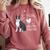 Just A Girl Who Loves Her Boston Terrier Puppy Love Comfort Colors Sweatshirt Crimson