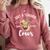 Just A Teacher Who Loves Cows Shirt Cute Highland Cow Comfort Colors Sweatshirt Crimson