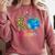 K Is For Kindergarten Teacher Tie Dye Back To School Kinder For Men Women Girls Kids Comfort Colors Sweatshirt Crimson