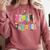 Kids Back To School Teachers Special Education Dream Team Comfort Colors Sweatshirt Crimson