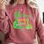 Kids My Nonna Loves Me Dinosaur Grandson Comfort Colors Sweatshirt Crimson