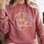 Kindergarten Dream Team Back To School Teacher Flower For Men Women Girls Kids Comfort Colors Sweatshirt Crimson