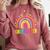 Kindergarten Rainbow Girls Boys Teacher Team Kinder Squad Comfort Colors Sweatshirt Crimson Kindergarten Rainbow Girls Boys Teacher Team Kinder Squad Comfort Colors Sweatshirt Crimson