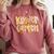Kindergarten Teacher Fall Pumpkin Autumn Cute Comfort Colors Sweatshirt Crimson