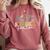 Kindergarten Teacher Wildflower Back To School Floral Outfit Men Women Comfort Colors Sweatshirt Crimson