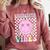 Kindergarten Vibes First Day Of School Kindergarten Teacher Comfort Colors Sweatshirt Crimson