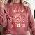 Kiss Your Brain Valentines Test Day Teacher Squad Kids Comfort Colors Sweatshirt Crimson