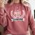 La Profe Mas Chingona Spanish Female Teacher Comfort Colors Sweatshirt Crimson