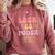 Leer Es Poder Groovy Spanish Teacher Bilingual Maestra Men Women Comfort Colors Sweatshirt Crimson