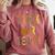 Leopard Trick Or Teach Halloween Teacher Costume Women Comfort Colors Sweatshirt Crimson