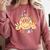 Let's Learn Today First Day Of School For Teacher Student Comfort Colors Sweatshirt Crimson